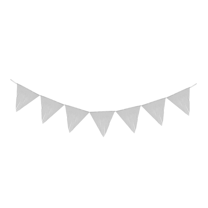 Гирлянда тассел "Флажок" 3 метра, цвет белый