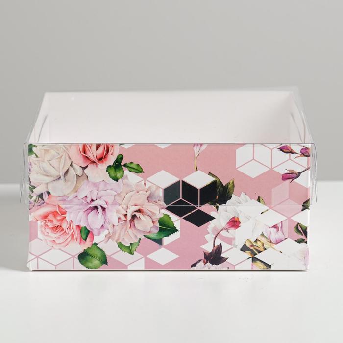 Коробка для капкейка «Шарм», 16 х 16 х 7,5 см