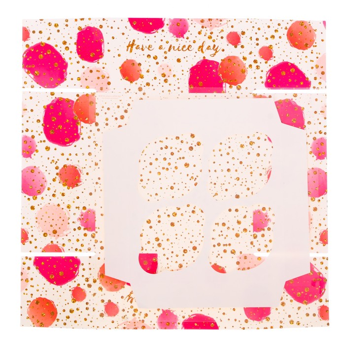 Коробка для капкейка Have a nice day, 16 х 16 х 7,5 см