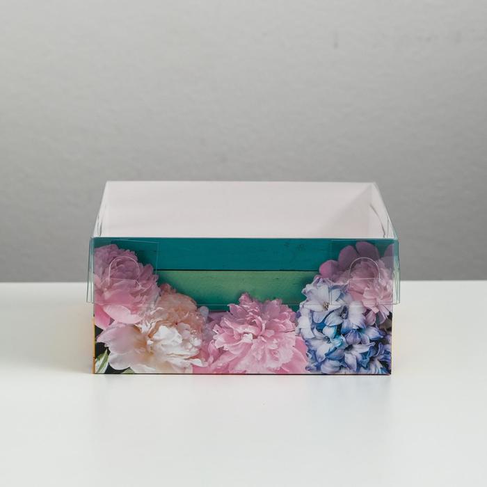 Коробка для капкейка «Яркий день!» 16 х 16 х 7,5 см