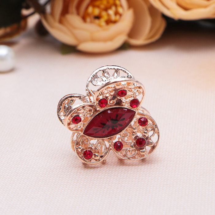 Краб для волос "Пристрастие" 2,5 см, бабочка, микс