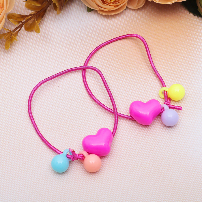 Резинка для волос "Детские штучки" (цена за пару) сердечки