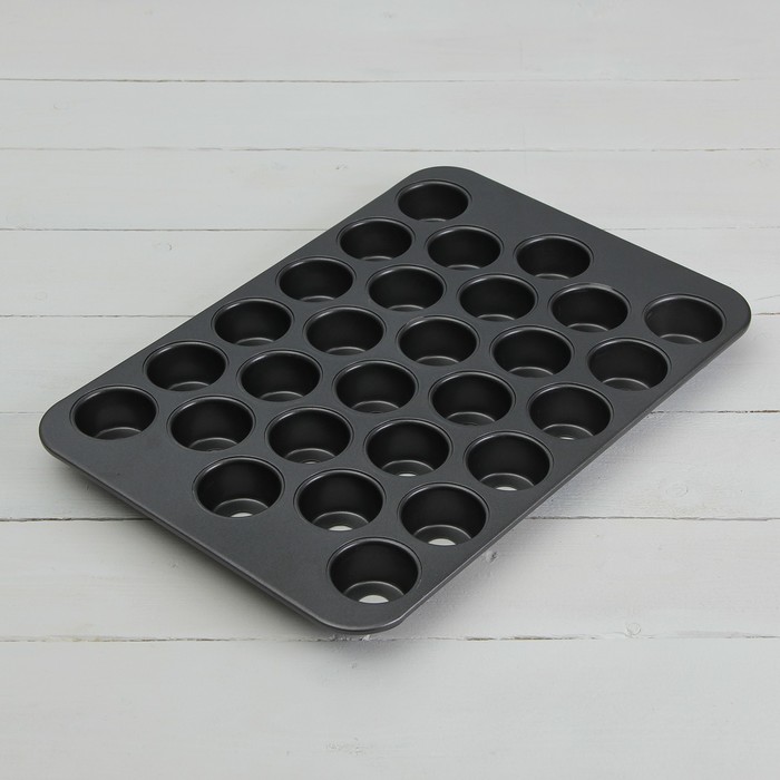 Форма для выпечки "Жаклин. Круг", с антипригарным покрытием, со съемным дном, 28 ячеек