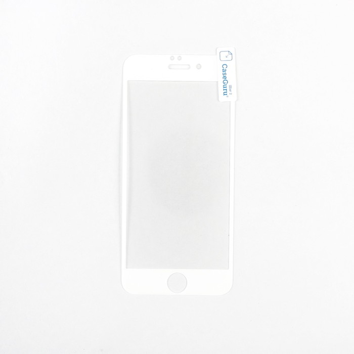 Защитное стекло CaseGuru для Apple iPhone 8 Full Screen White, 0,3 мм, белая рамка