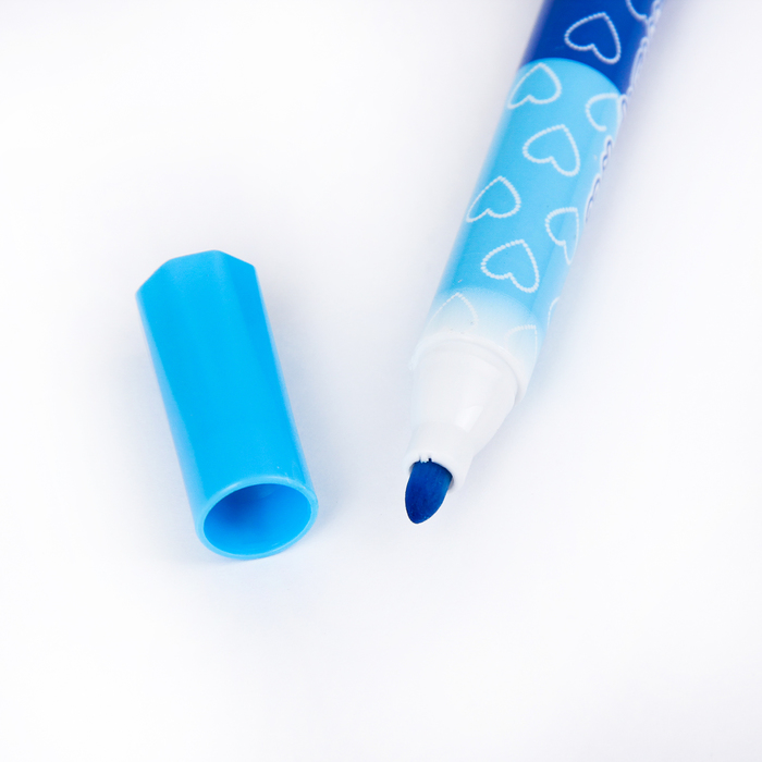 Фломастеры 9 штук - 18 цветов Зверьки, толстые, двусторонние, вентилируемый колпачок, МИКС