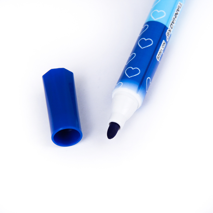 Фломастеры 9 штук - 18 цветов Зверьки, толстые, двусторонние, вентилируемый колпачок, МИКС