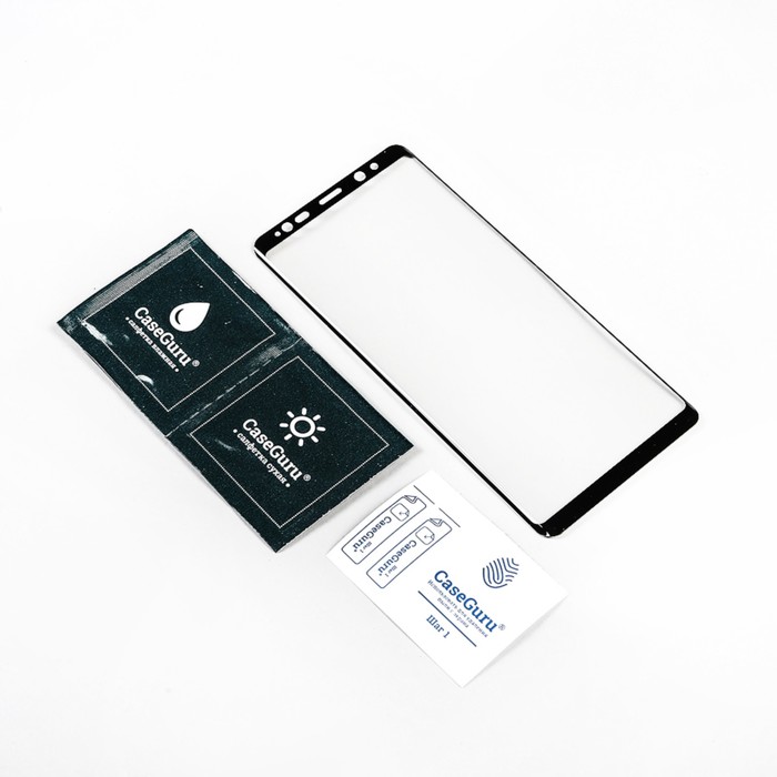 Защитное стекло CaseGuru для Samsung Galaxy Note 8 Black, 0,3 мм, черное