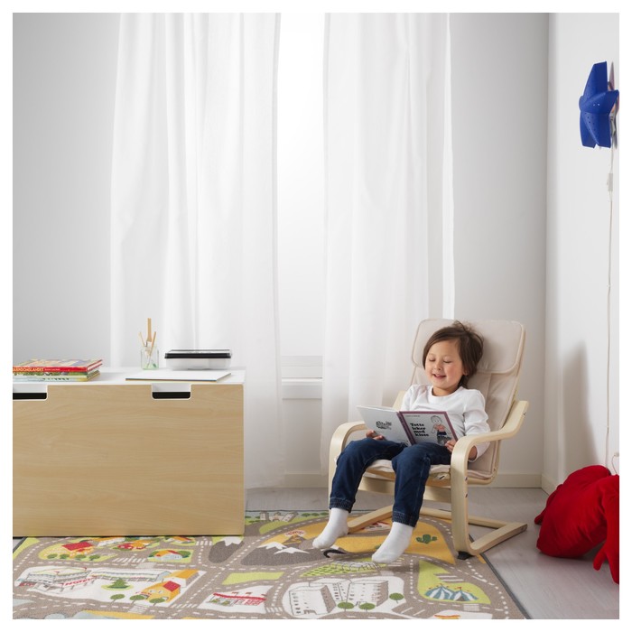 Кресло детское ПОЭНГ, березовый шпон, алмос неокрашенный