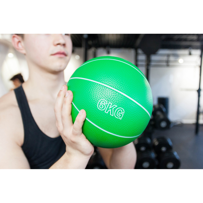 Медицинбол 6 кг, цвет салатовый