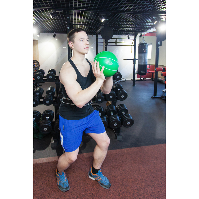 Медицинбол 6 кг, цвет салатовый