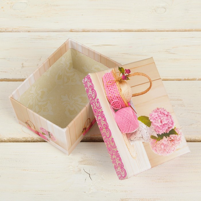 Набор коробок 3в1 "Букет гортензии", 15,5 х 11 х 8 - 11 х 8 х 5,5 см