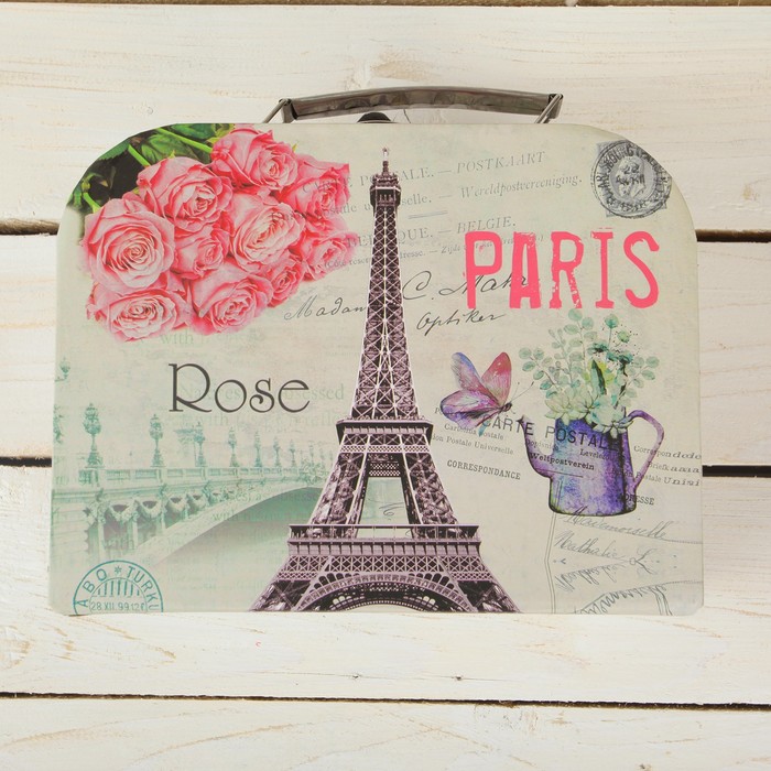 Набор коробок 3в1 "Париж", 30 х 21 х 9,5 - 20 х 15 х 8,5 см