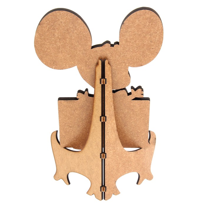 Фоторамка из МДФ для фото 10х15 см "Мышонок" 18х17 см