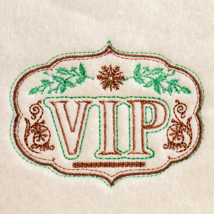 

Банная шапка с вышивкой "VIP"