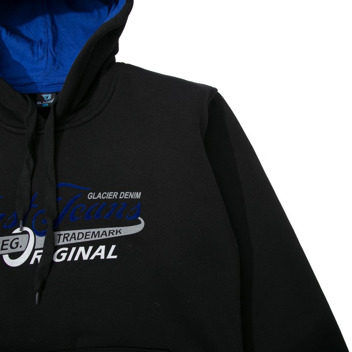 Джемпер-толстовка мужской с капюшоном 971 цвет чёрный, р-р 54-56 (3XL)