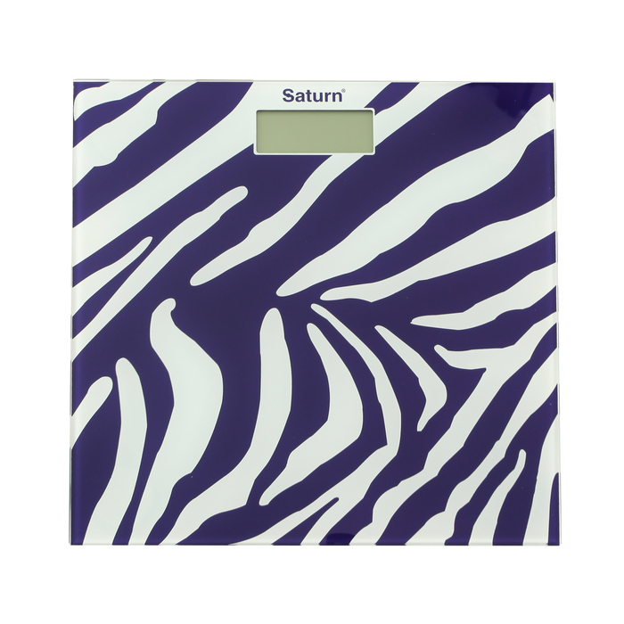 Весы напольные Saturn ST-PS0282 Zebra, электронные, до 180 кг, фиолетовый