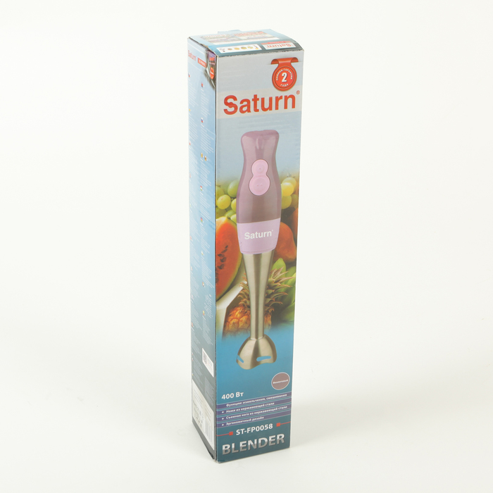 Блендер Saturn ST-FP0058, 400 Вт, 2 скорости, фиолетовый