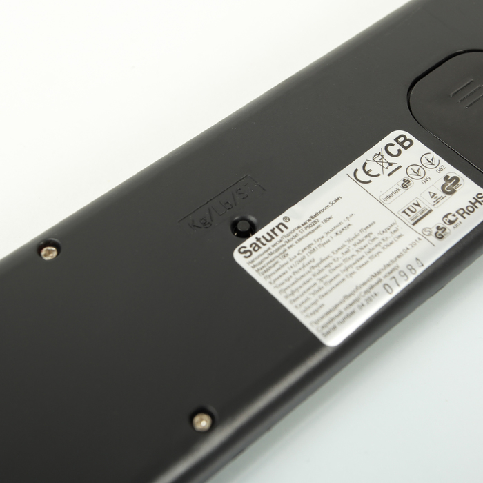 Весы напольные Saturn ST-PS0282, электронные, до 180 кг, рисунок голубой / зелёный