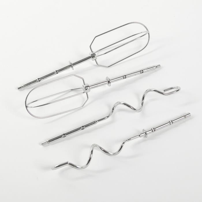 Миксер Saturn ST-FP1025, 280 Вт, чаша 2 л, 5 режимов, 2 пары насадок, белый