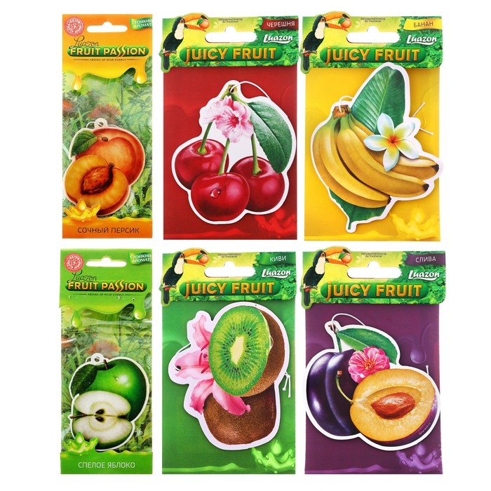 Ароматизатор бумажный "Киви", Сочные фрукты