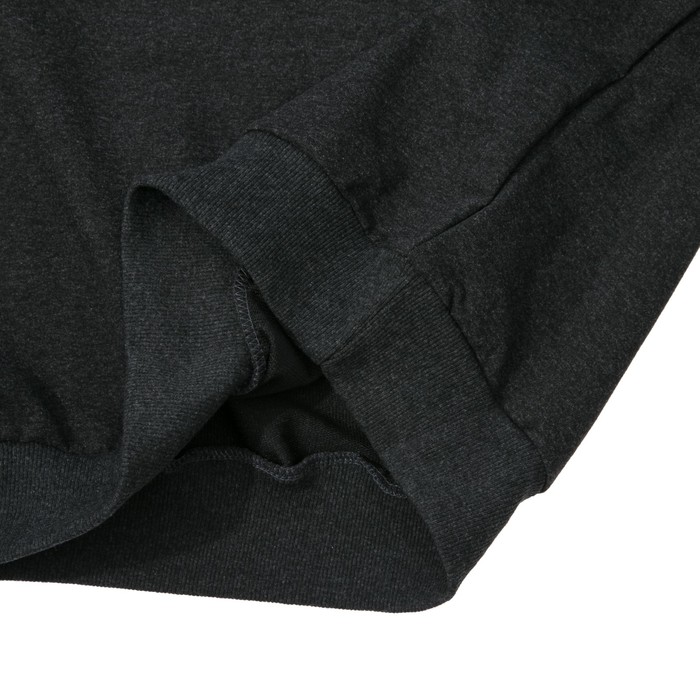 Джемпер-толстовка мужской 3034 цвет антрацит меланж, р-р 54-56 (3XL)