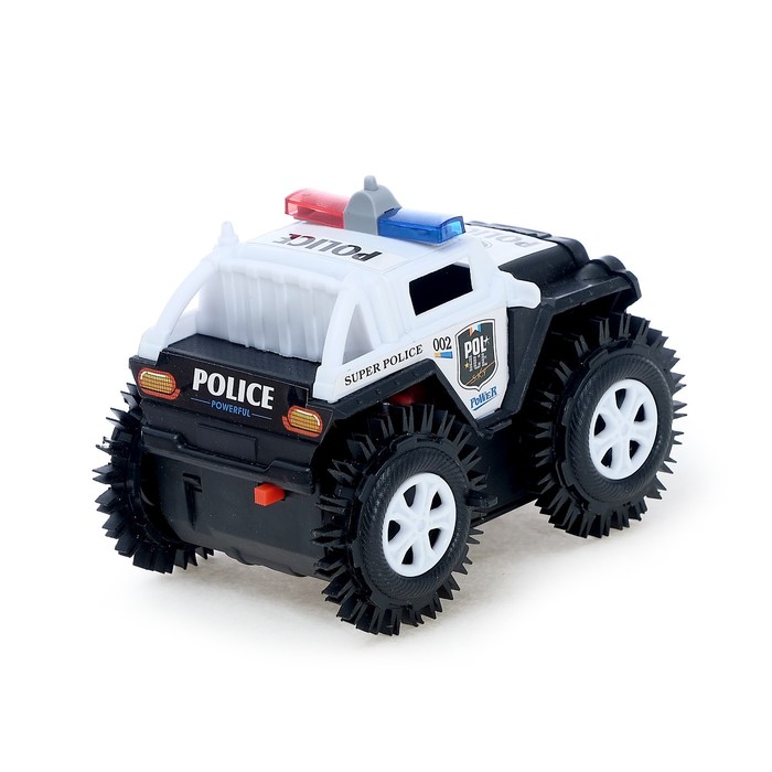 Джип-перевёртыш "Полиция", работает от батареек