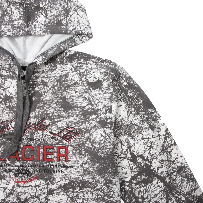 Джемпер-толстовка мужской с капюшоном 3039 цвет антрацит, р-р 44-46 (M)