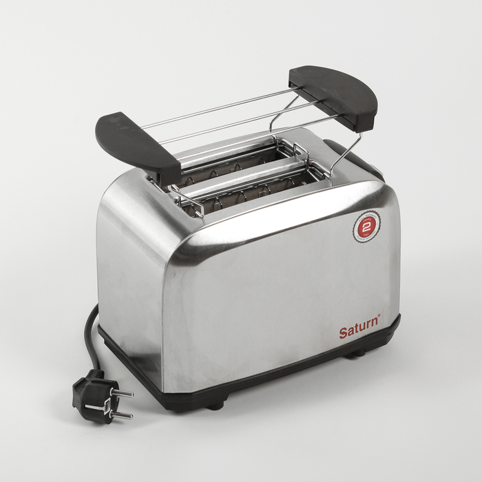 Тостер Saturn ST-EC7023, 750 Вт, серебристый