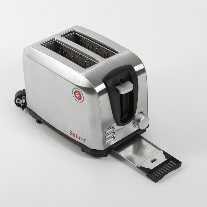 Тостер Saturn ST-EC7023, 750 Вт, серебристый