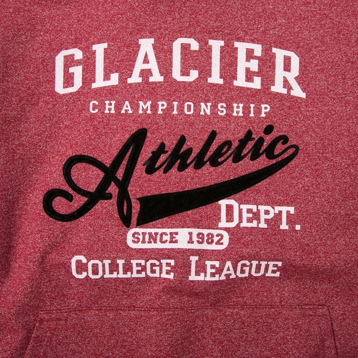 Джемпер-толстовка мужской с капюшоном 3052 цвет бордовый, р-р 52-54 (2XL)