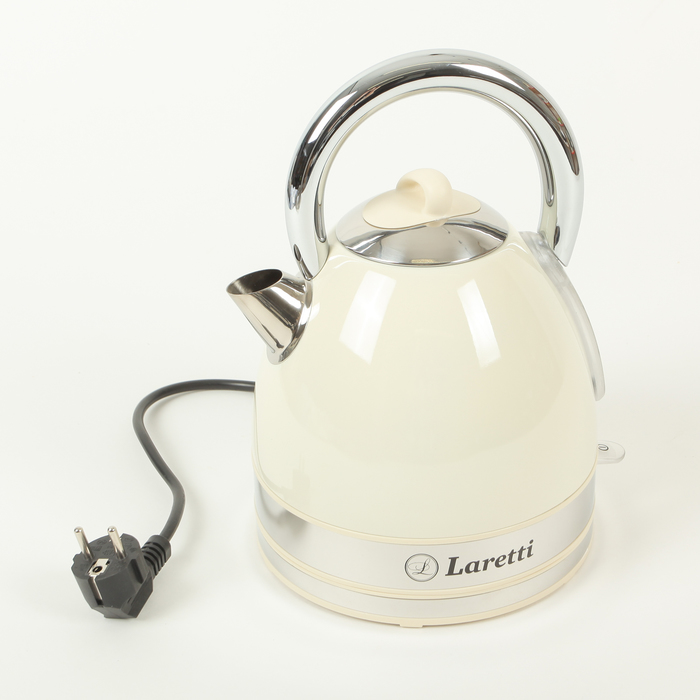Чайник электрический Laretti LR7510, 2400 Вт, 1.7 л, белый