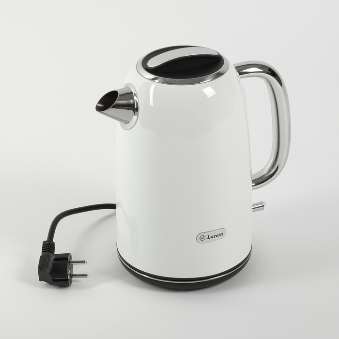 Чайник электрический Laretti LR7509, 2000 Вт, 1.7 л, белый