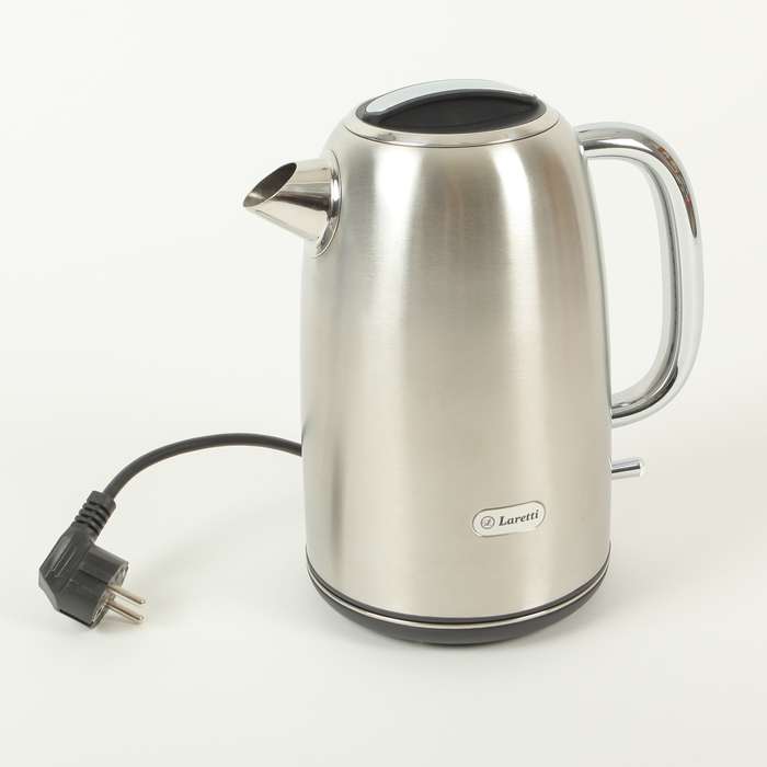 Чайник электрический Laretti LR7509, 2200 Вт, 1.7 л, серебристый