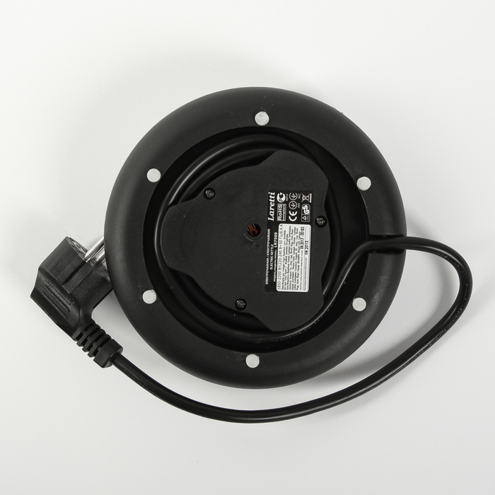 Чайник электрический Laretti LR7509, 2200 Вт, 1.7 л, черный