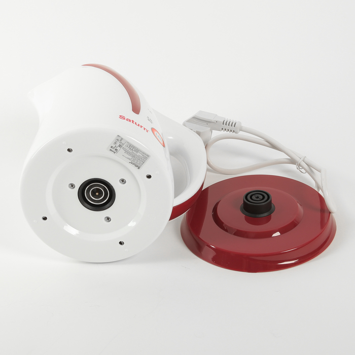 Чайник электрический Saturn ST-EK8417, 2200 Вт, 2 л, красный / белый