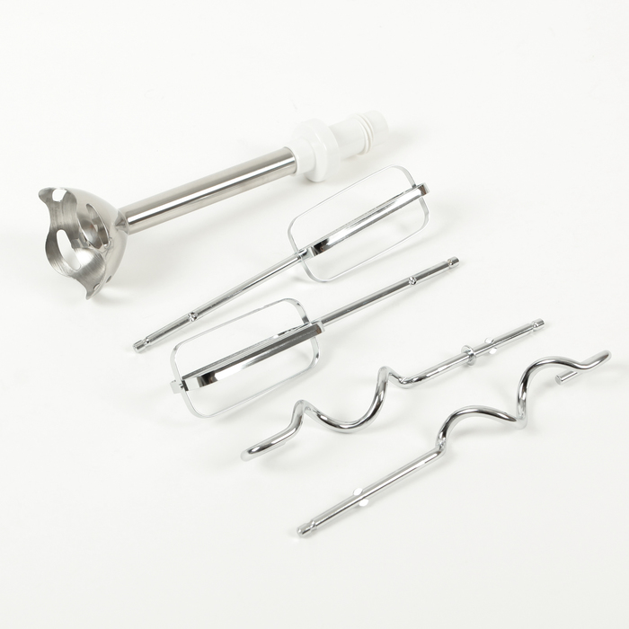 Миксер Laretti LR7101, 400 Вт, 5 режимов + TURBO, 2 пары насадок, белый