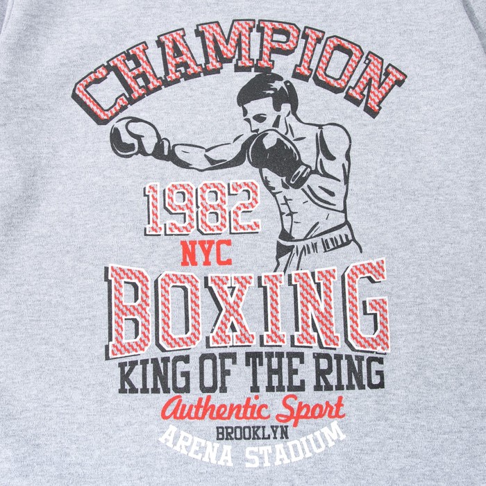 Джемпер мужской 0791 цвет серый меланж, размер 52-54 (2XL)