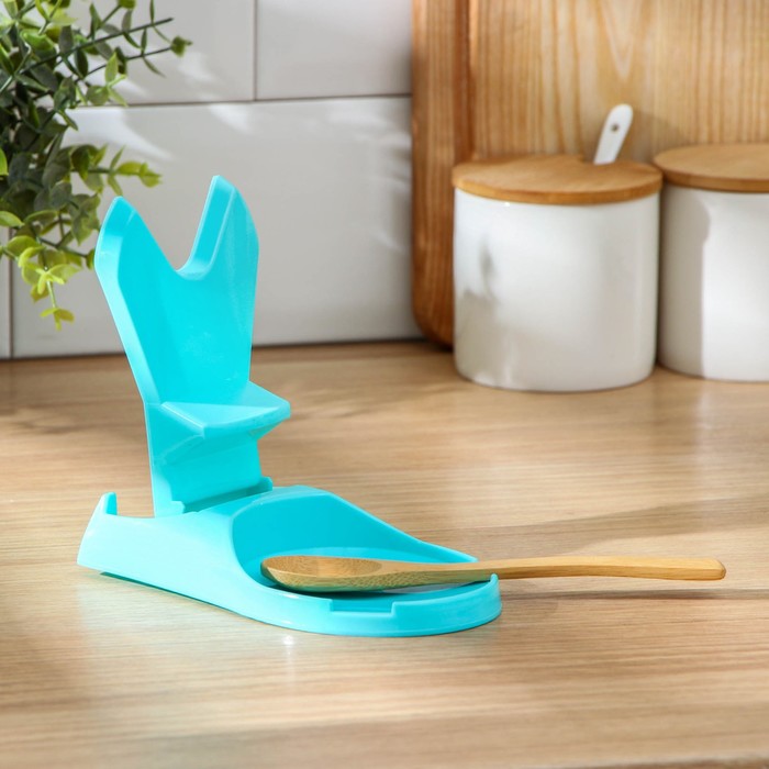 Подставка для крышки и ложки складная "Помощник", цвета МИКС