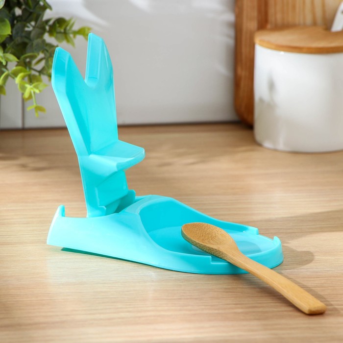 Подставка для крышки и ложки складная "Помощник", цвета МИКС