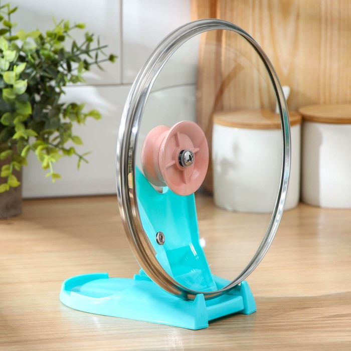 Подставка для крышки и ложки складная "Помощник", цвета МИКС