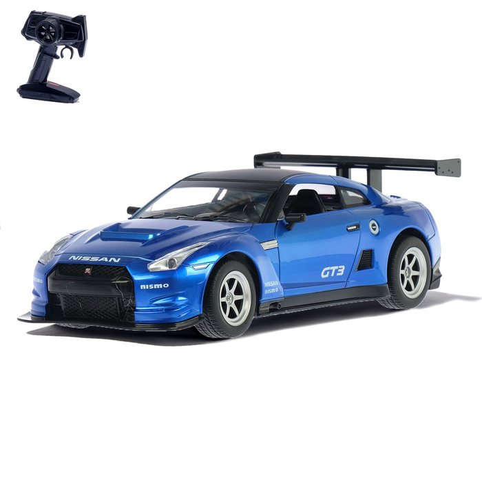 Машина радиоуправляемая "Nissan GT-R", масштаб 1:16, работает от аккумулятора, свет, МИКС