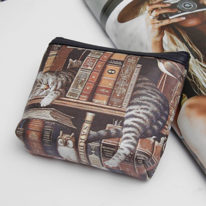 Кошелёк женский на молнии, 1 отдел, цвет синий