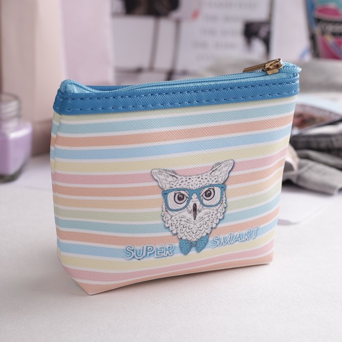 Кошелёк детский на молнии, 1 отдел, цвет синий