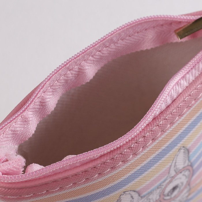 Кошелёк детский на молнии, 1 отдел, цвет розовый