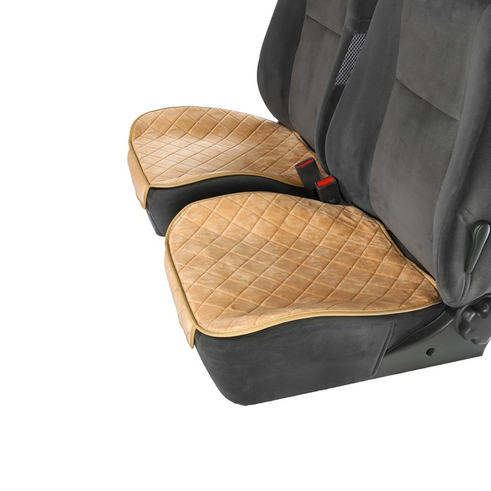 Накидки на сиденья, универсальная, бежевый, набор 3 шт.