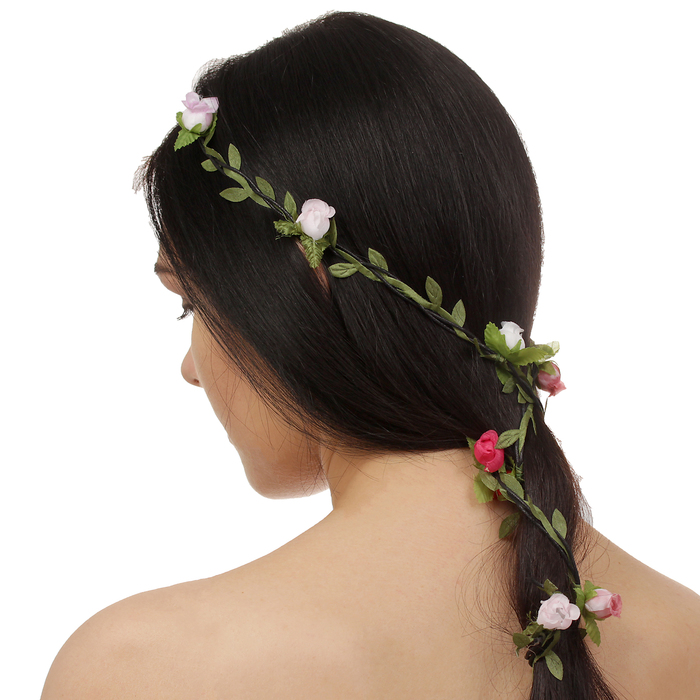 Декор для волос, вплетаемый "Цветы"