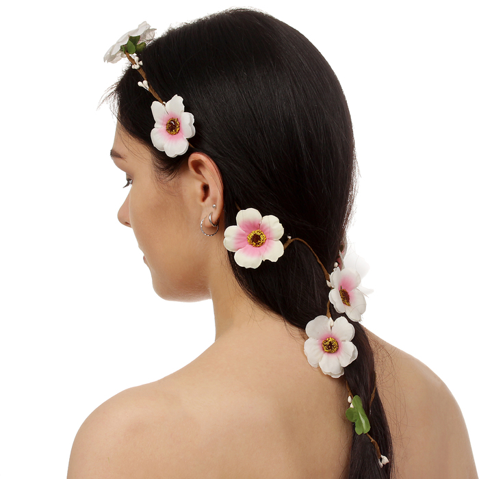 Декор для волос, вплетаемый "Майский букет"