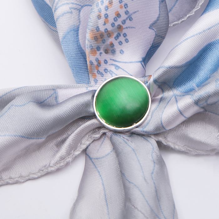 Магнит декоративный для платка "Восток" кошачий глаз, цвет МИКС