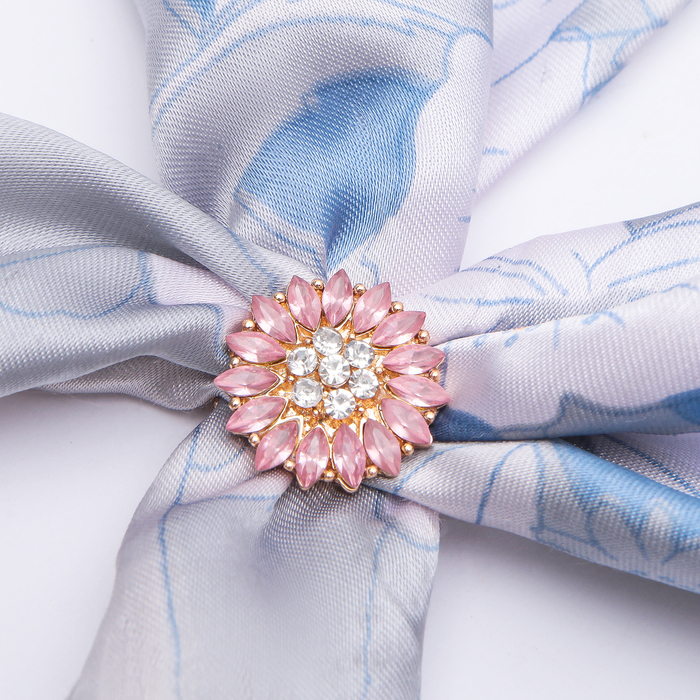 Магнит декоративный для платка "Восток" цветок, цвет МИКС