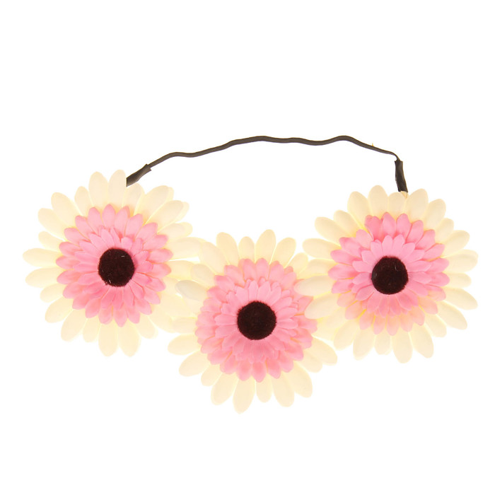 Повязка на голову "Ромашки"